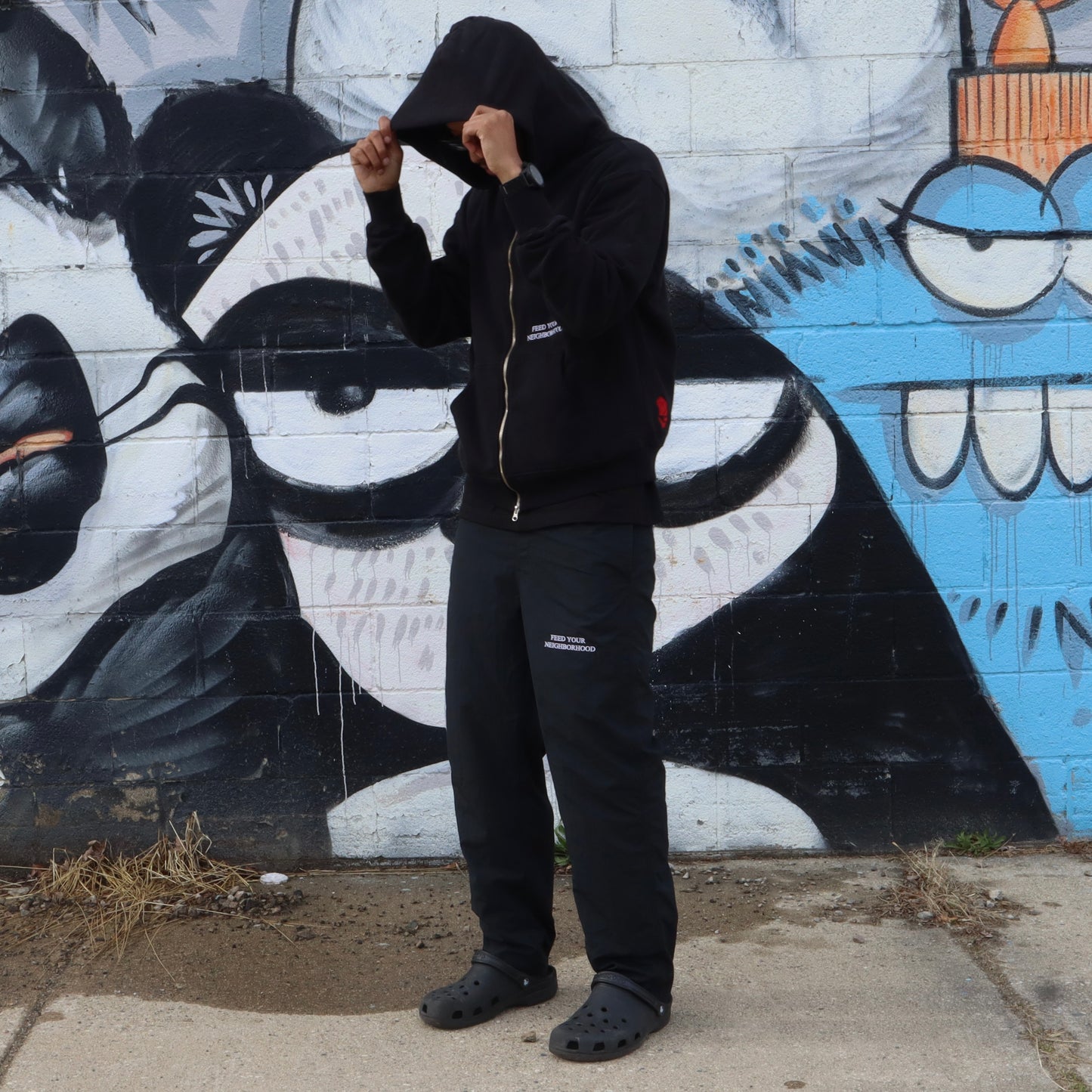 FYN Black Nylon Pant