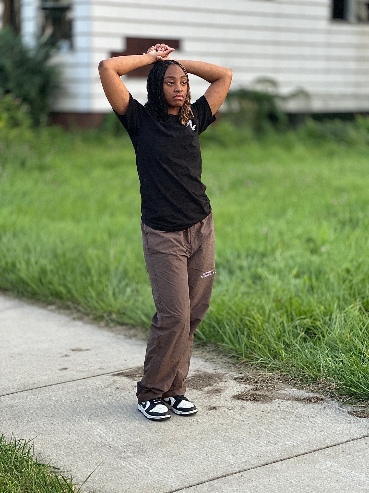 Black “Slogan” T