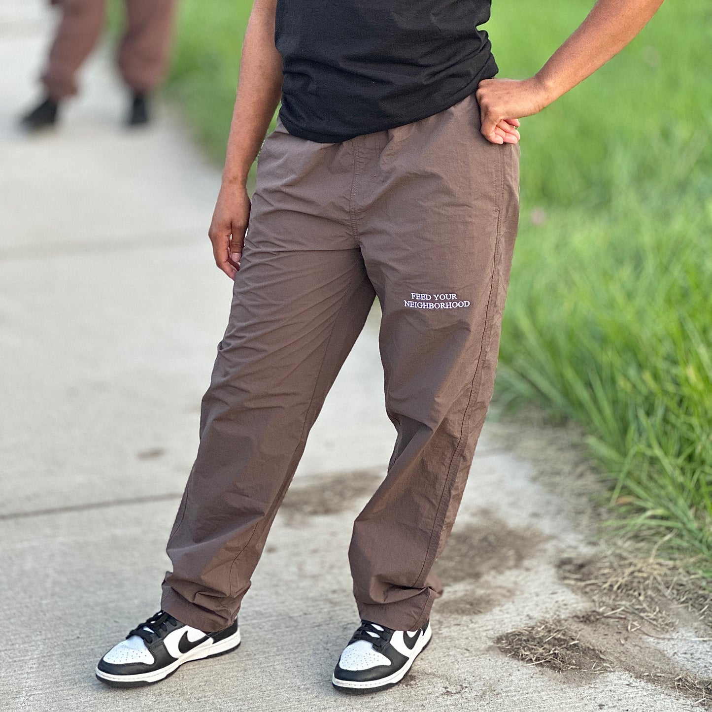 FYN Brown Nylon Pant